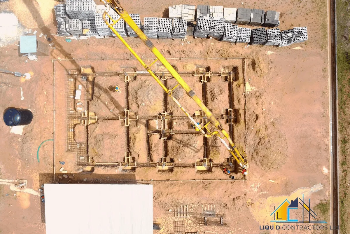 Construction team delivering modern building solutions