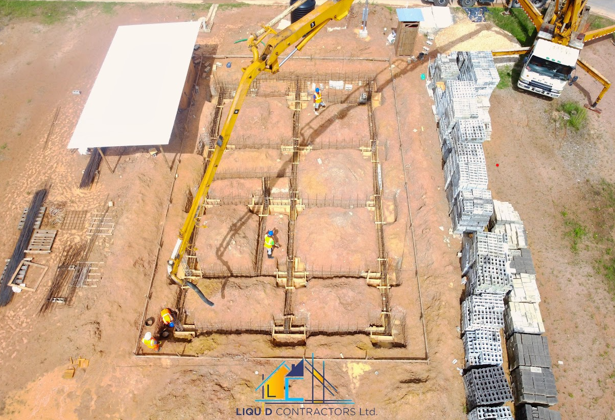 Liquid Contractors project site and construction services