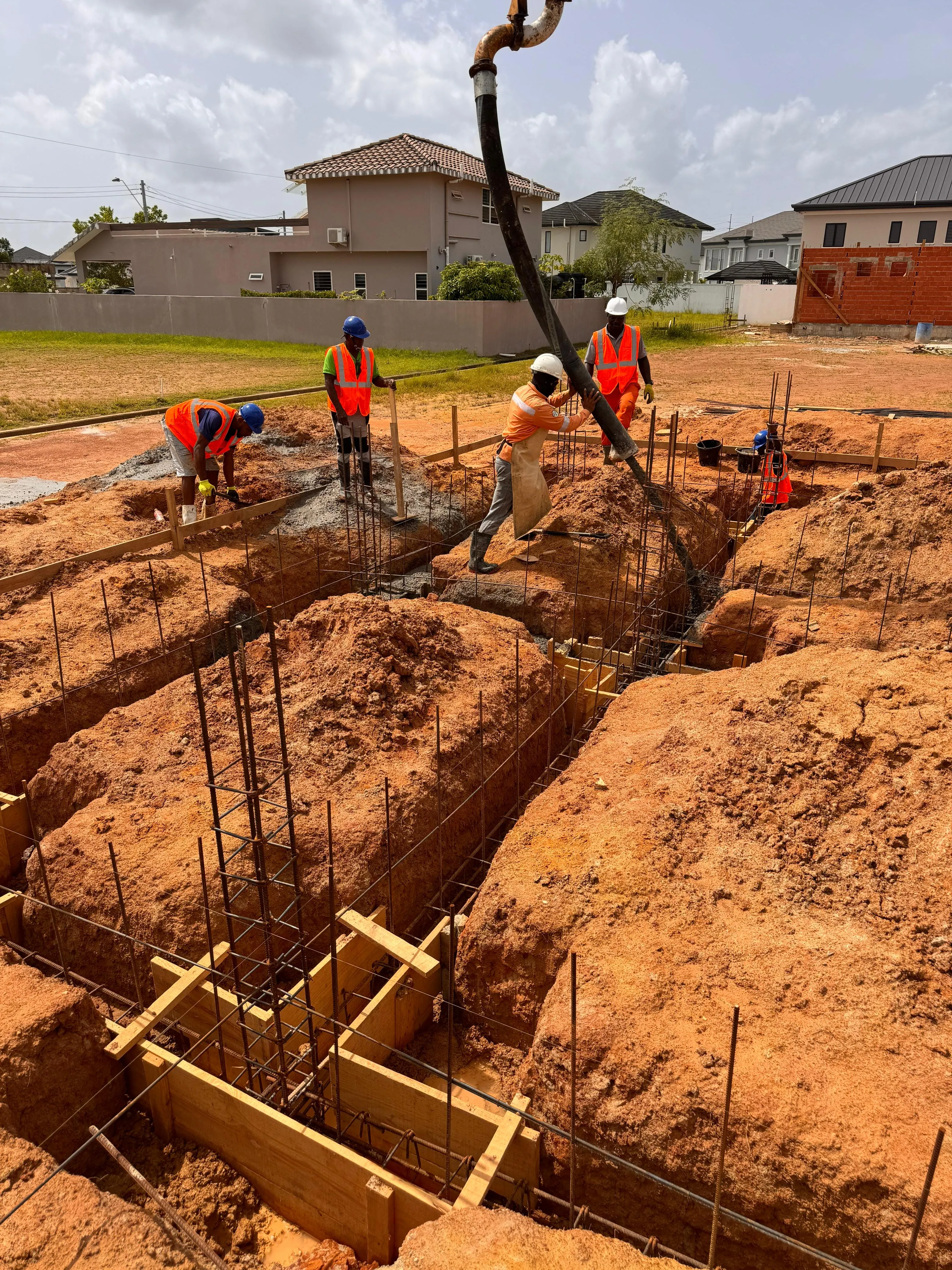 House construction from foundation to finish at Sterling Gardens, Brookhaven